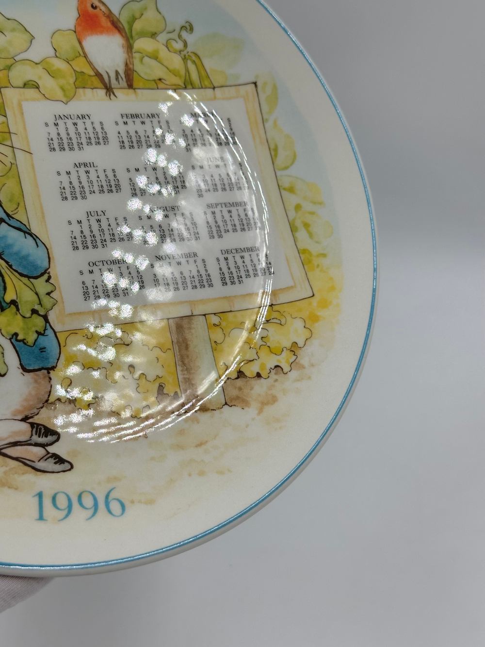 Тарелка Календарь 1996 год Peter Rabbit Wedgwood