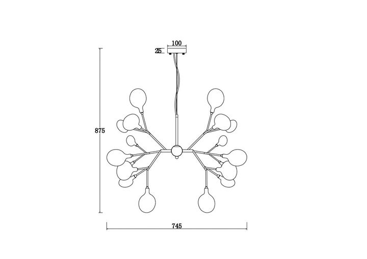 Подвесная люстра Freya Florencia FR5049PL-27B