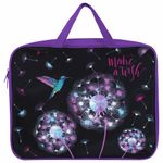 Папка на молнии с ручками BRAUBERG А4, 1 отделение, полиэстер, ширина 80 мм, "Make a wish", 270961