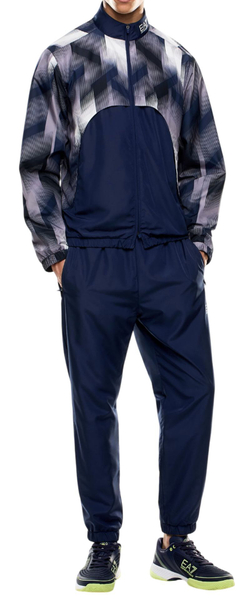 Мужской теннисный костюм EA7 Man Woven - небесный