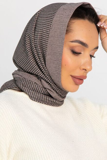Косынка с отворотом (коричневое зернышко) КО17-23М LT Collection