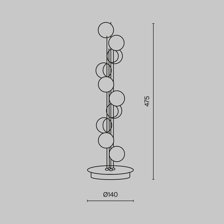 Настольная лампа Maytoni Tessara MOD081TL-L14G3K