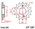 Звезда ведущая JTF1307.15 JT