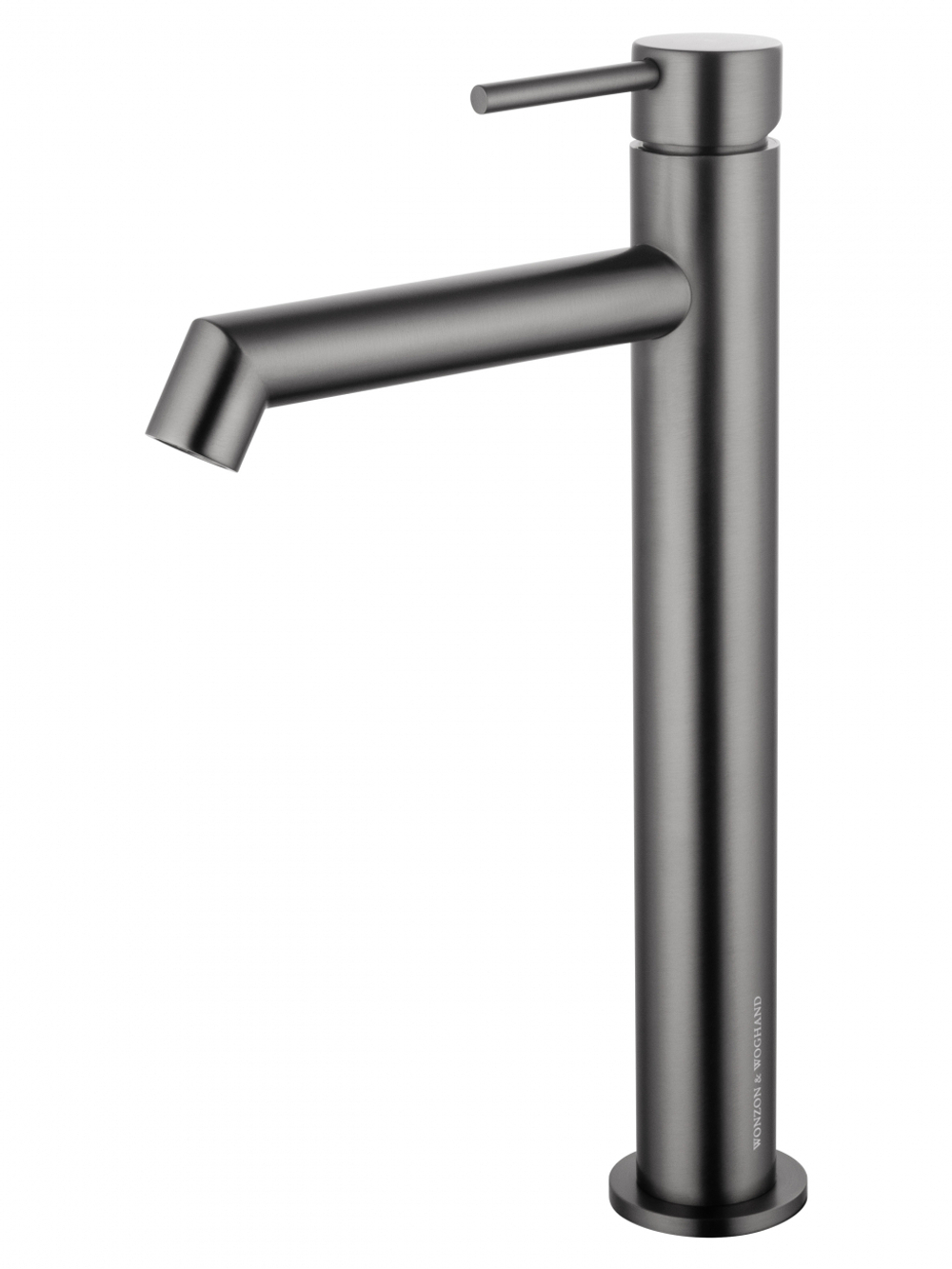 Смеситель для раковины высокий WONZON & WOGHAND, Темный графит (WW-H1064-BGG)