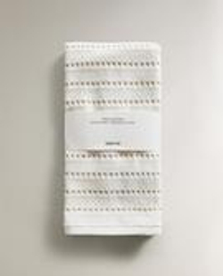 ZARA HOME МАХРОВОЕ КУХОННОЕ ПОЛОТЕНЦЕ, ЭКРЮ