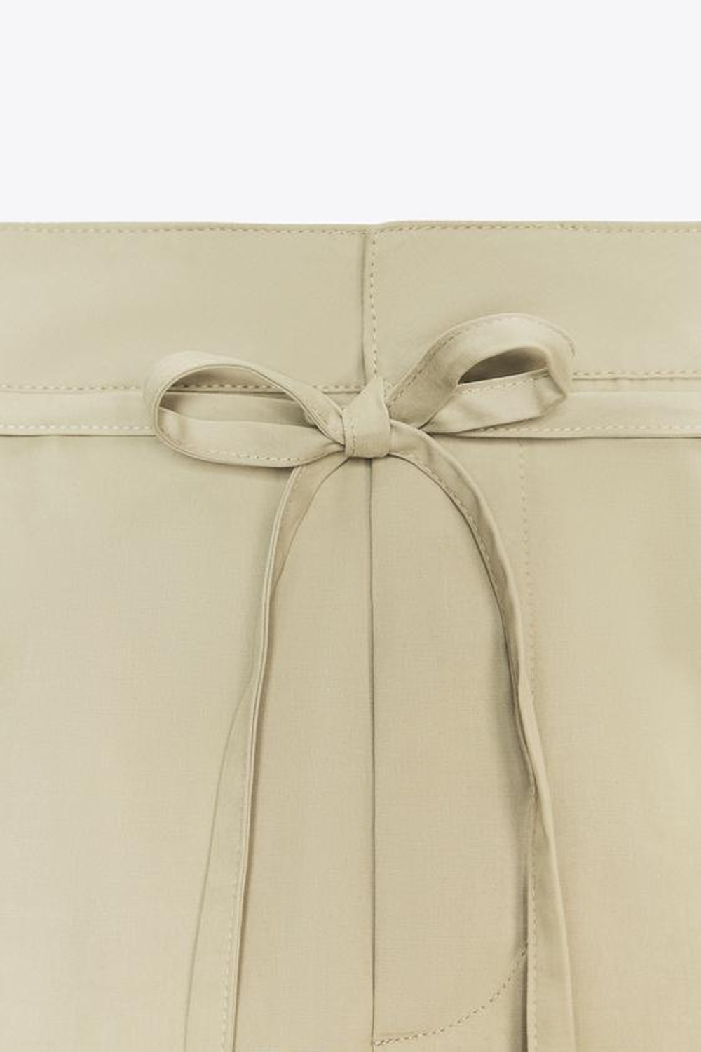 ZARA ЮБКА-ШОРТЫ КАРГО, СВЕТЛЫЙ ХАКИ