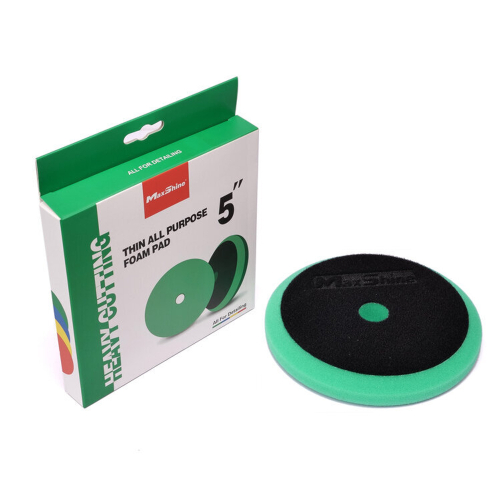 MaxShine Standard Поролоновый полировальный круг сильно режущий очень жесткий зеленый 130-150*20 мм