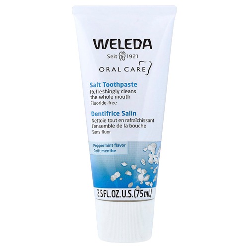 Weleda, Oral Care, солевая зубная паста, без фторидов, со вкусом перечной мяты, 75 мл (2,5 жидк. унции)