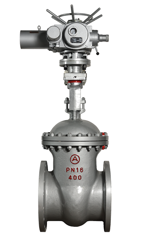 Задвижка стальная клиновая 30с941нж с выдвижным шпинделем под электропривод (присоединение по ОСТ «А», «Б»), фланцевая, Ру 16, t рабочей среды до +200°С, САЗ, Россия