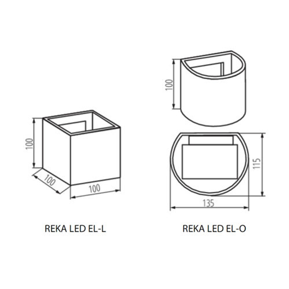 Светильник настенный бра уличный KANLUX REKA LED EL 7W-O-GR