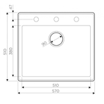 Кухонная мойка Omoikiri Tedori 57-ES