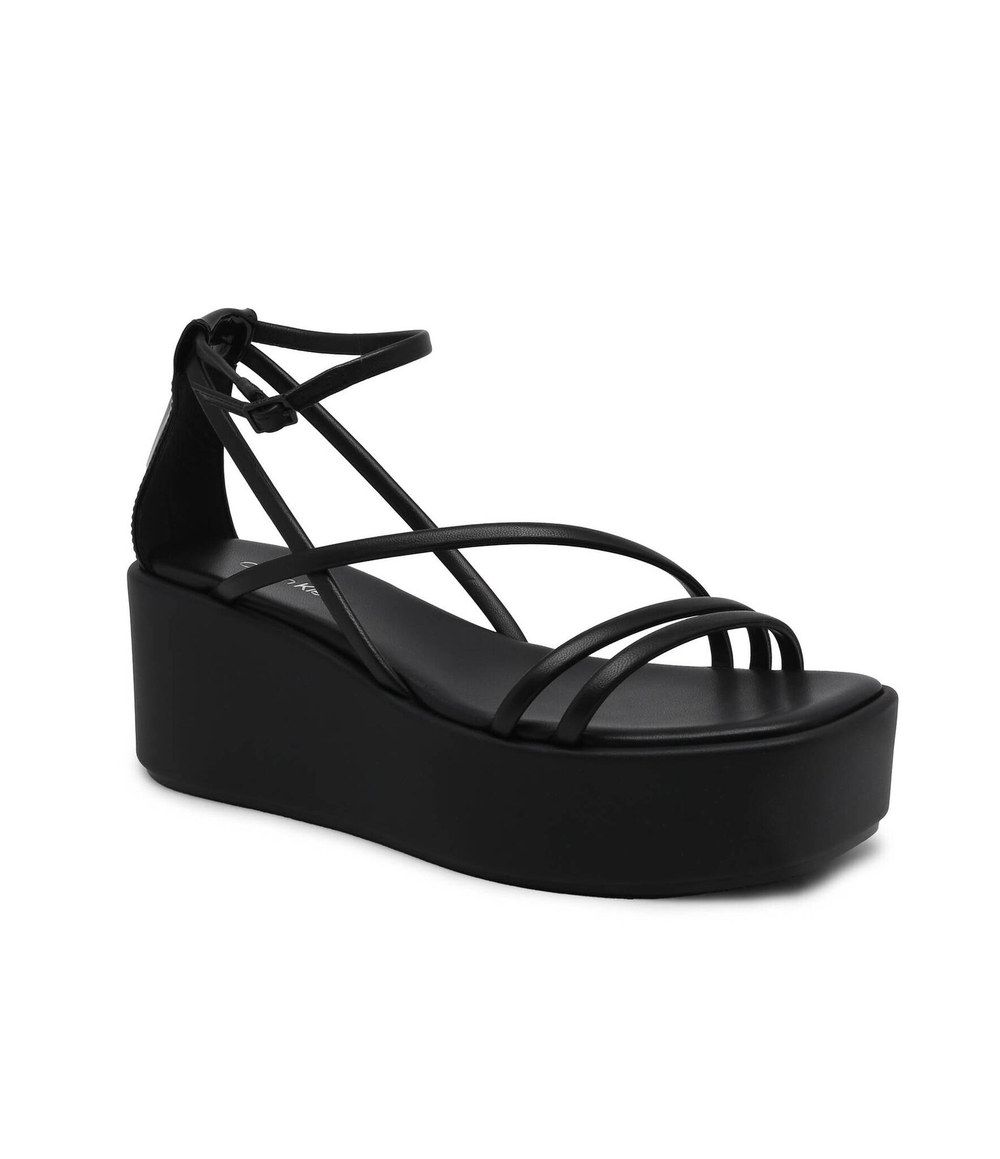 Кожаные босоножки Calvin Klein - черный(HW0HW01949)