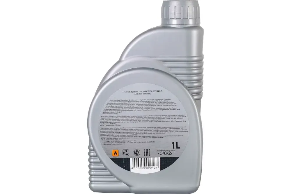 Масло цепное минеральное Huter 80W90, 1 л, 254882