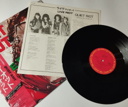 Винтажная виниловая пластинка LP Quiet Riot Live (Japan 1984) (Obi)
