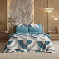 Комплект постельного белья Harmonica 1.5 сп САТИН "Бриони" (нав. 70х70 или 50х70)