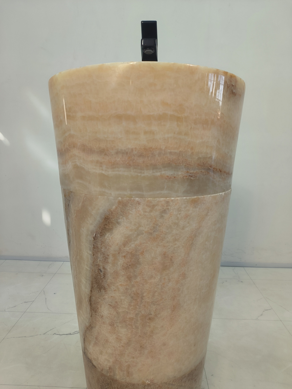 Раковина напольная из оникса Yellow ON-61358 (40*40*90)