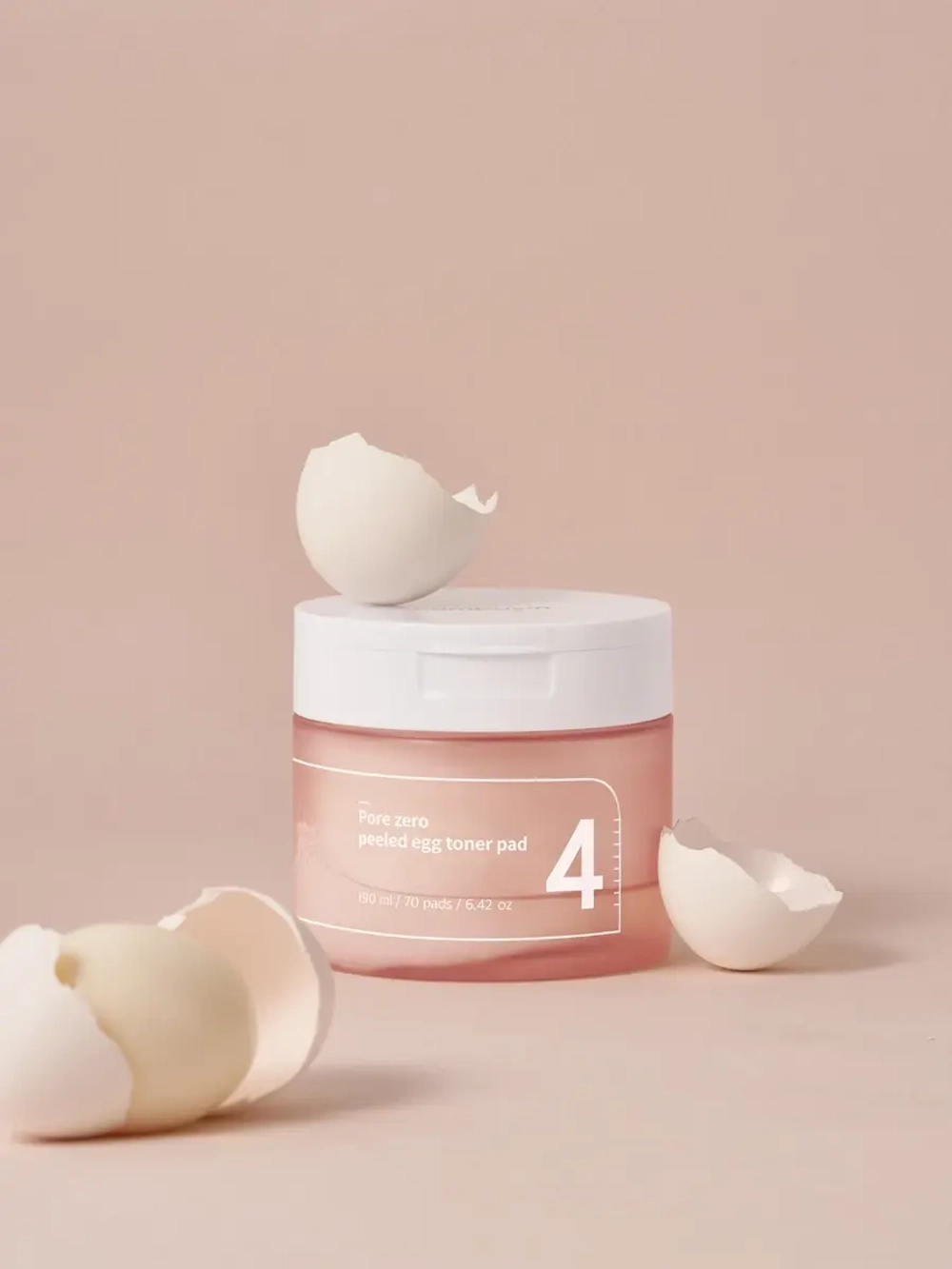 Numbuzin Себорегулирующие тонер-пэды для сужения пор No.4 Pore Zero Peeled Egg Toner Pad 70 шт