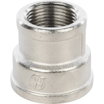 Муфта редукционная STOUT SFT 0006 - 1" x 3/4" (для стальных труб, латунь никелированная)