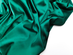 Атлас-стрейч, эластичный, бельевой, изумруд