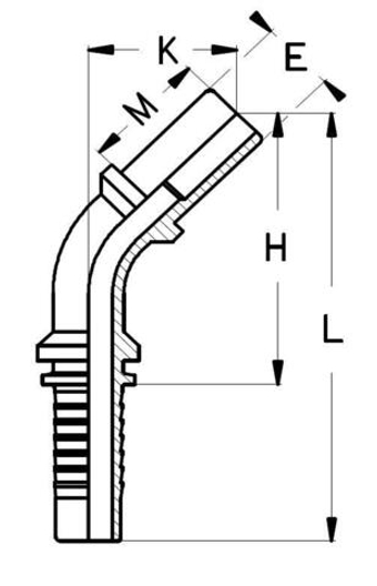 Фитинг DN 12 BEL (Ш) 15 (45)