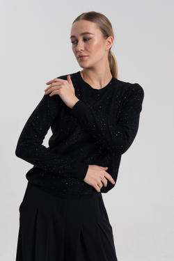Джемпер с пайетками J-Clair