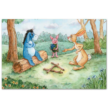 Винни-Пух. Пятачок, фиалки, Иа, Кролик и буква «А»