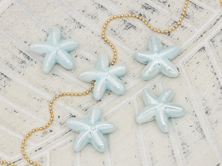 Бусина "Морская звезда" 17,5х18мм, керамика