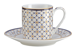 Набор кофейных чашек с блюдцами 2шт 80мл Pozzi Milano 1876 Charles