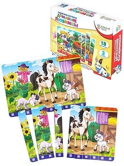 Bright Kids. Собираем картинки. Домашние любимцы (ИН-1682)