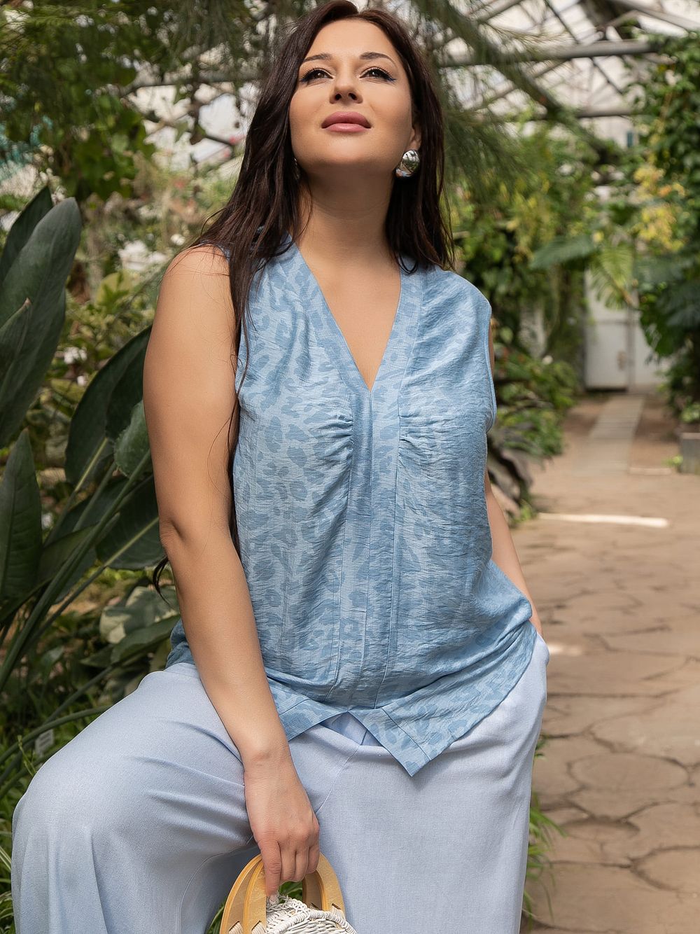 Блуза Влада (джинс) Б15530-1М LT Collection