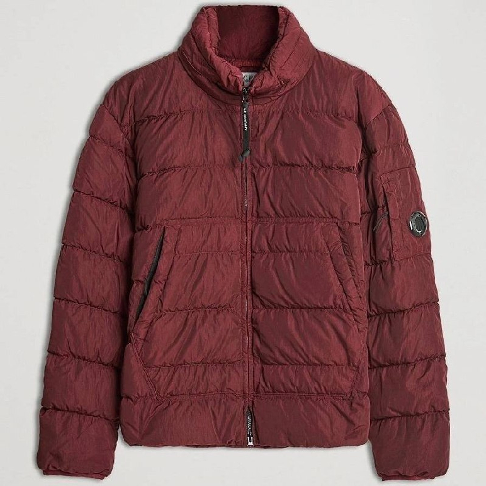 C.P. Company Eco Chrome Down Jacket Burgundy