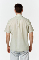 Сорочка мужская ZEER короткий рукав, хлопок/лен 77641 13