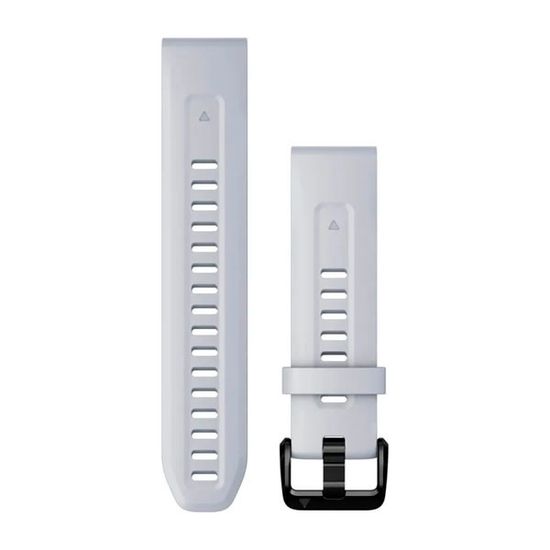 Ремешок QuickFit 20 мм для Garmin Fenix 7S, Fenix 6S, Fenix 5S, Instinct 2S, Epix Pro Gen 2 (42 mm) силиконовый быстросъемный (Белый)