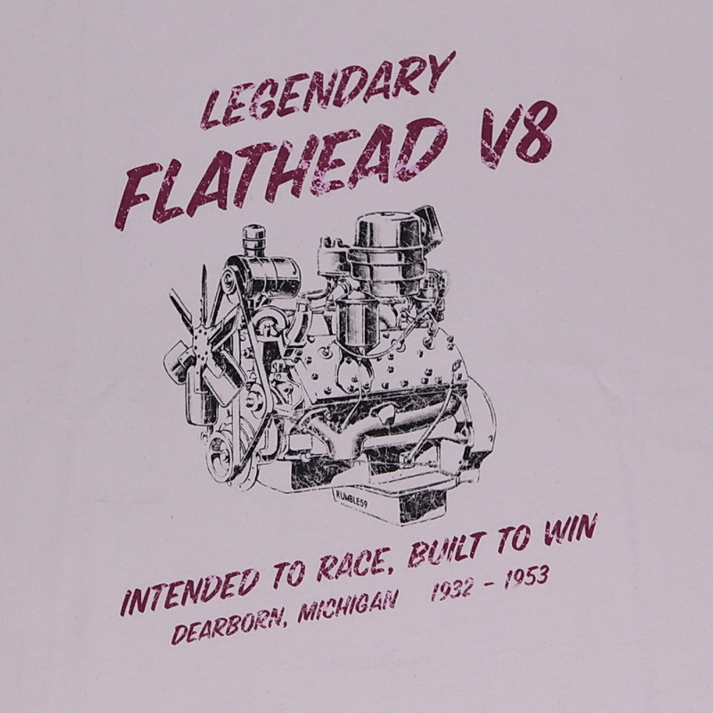 Футболка Flathead V8 - offwhite