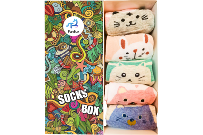 Носки Funfur Meow в наборе 5 пар