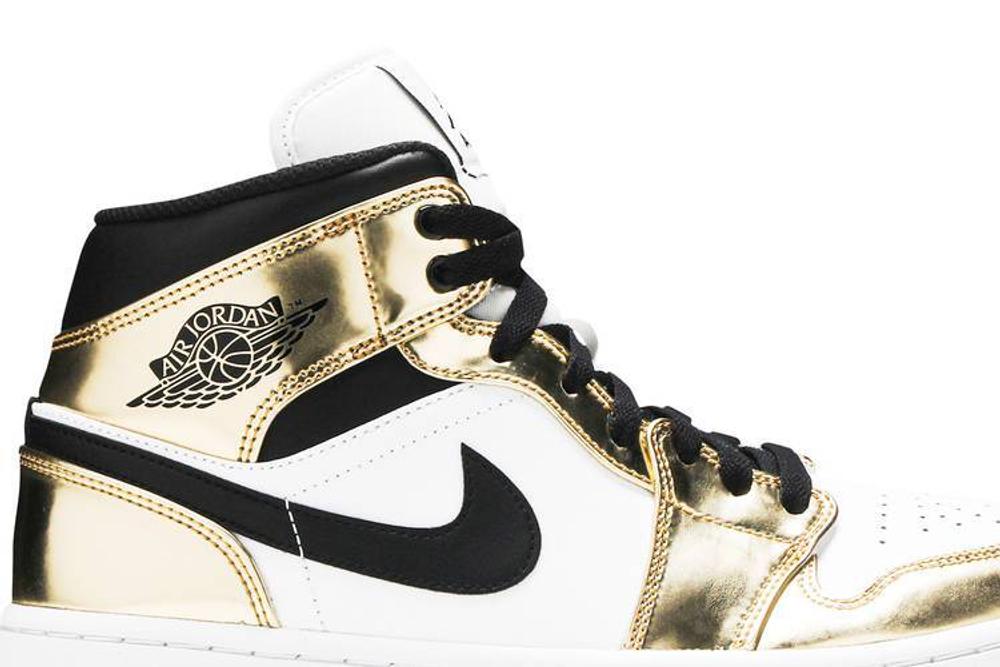 Кроссовки Jordan Air Jordan 1 Mid Se "Metallic Gold"