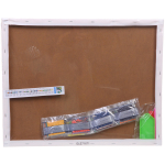 Алмазная мозаика на подрамнике с полным заполнением «МИР ЯРКИХ КРАСОК», котик, 40*50см