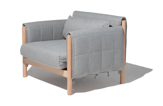 Кресло Hild серое