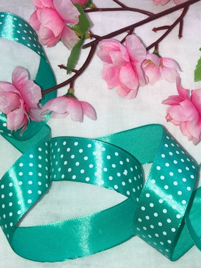 Лента атласная с принтом 25мм*1м