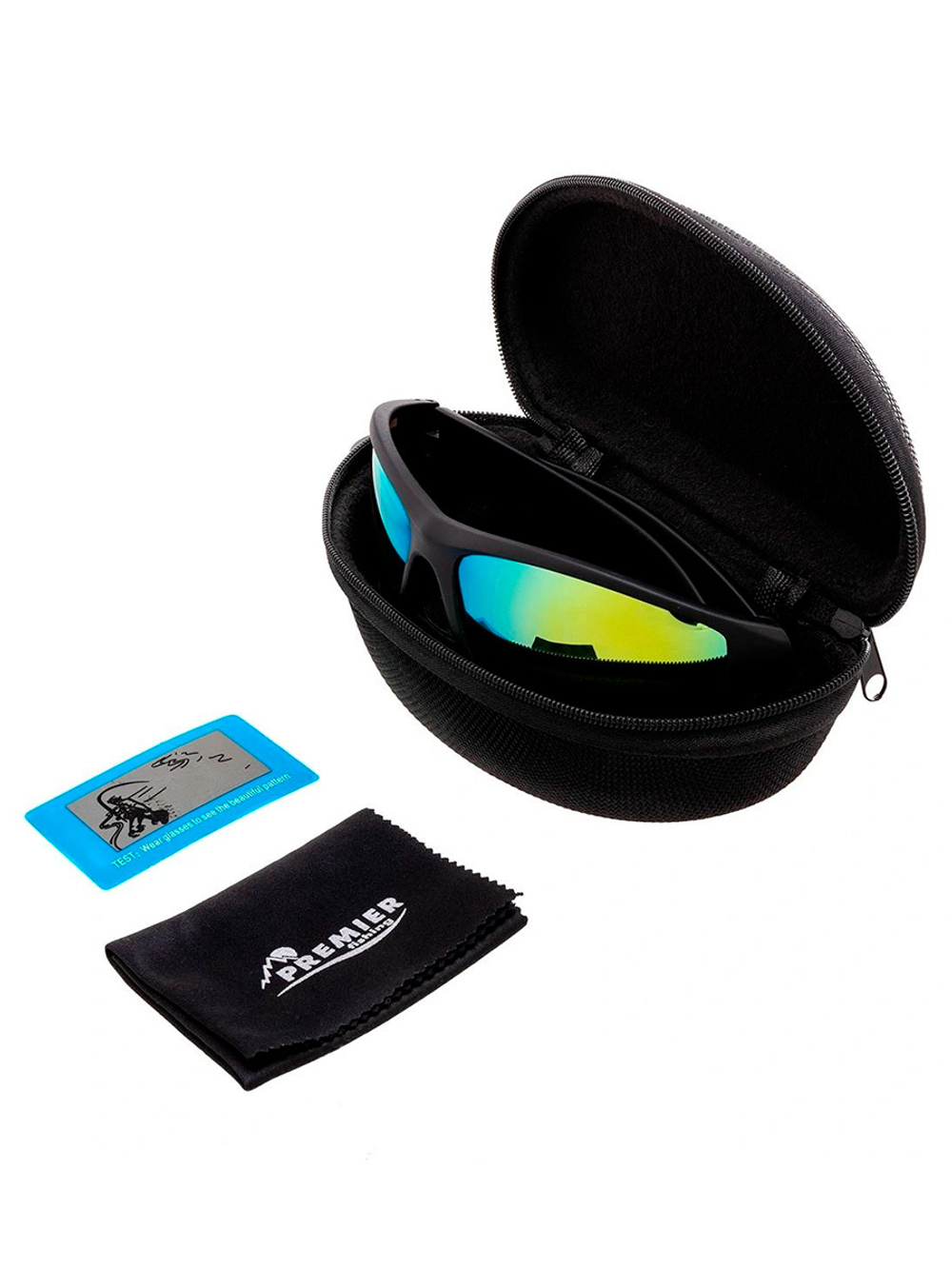 Очки поляризационные PREMIER в чехле (серый) (PR-OP-55408-G-B)