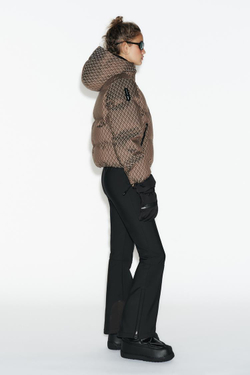 ZARA ВОДОНЕПРОНИЦАЕМАЯ КУРТКА С КАПЮШОНОМ, БЕЖЕВО-КОРИЧНЕВЫЙ