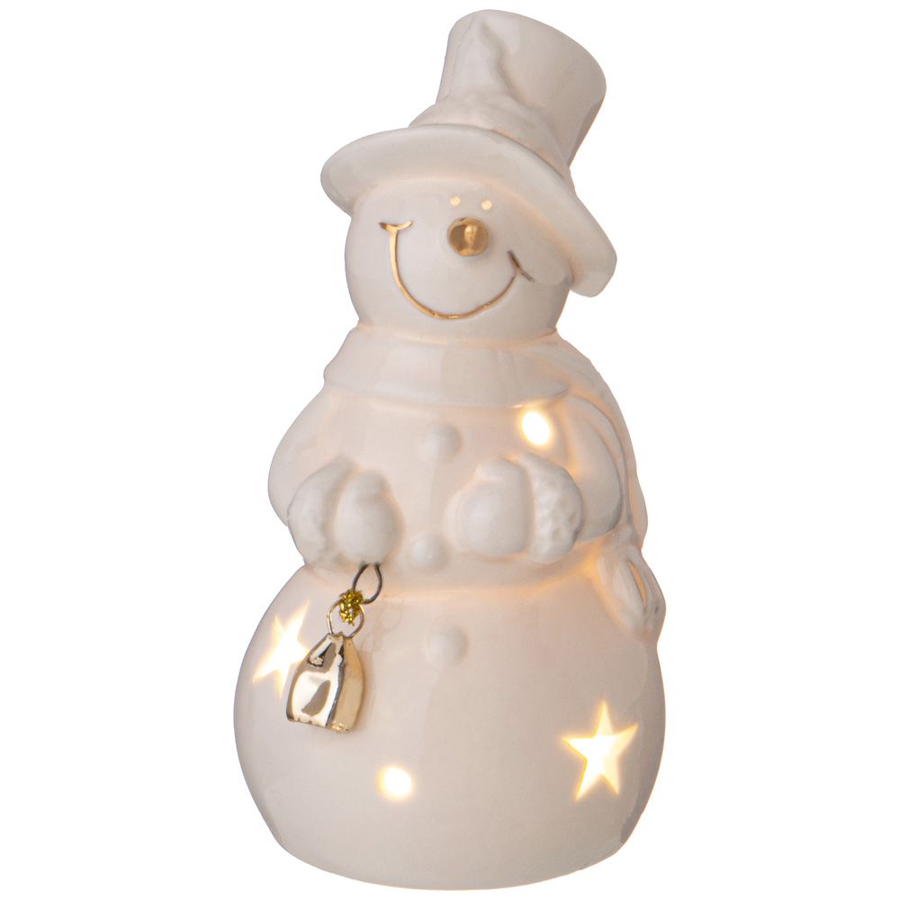 ФИГУРКА "СНЕГОВИК" С LED-ПОДСВЕТКОЙ 6,3*6,1*12 СМ