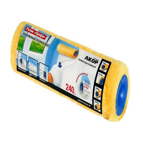 Ролик 180*8мм Полиэстер оранжевый АКОР арт.330-436