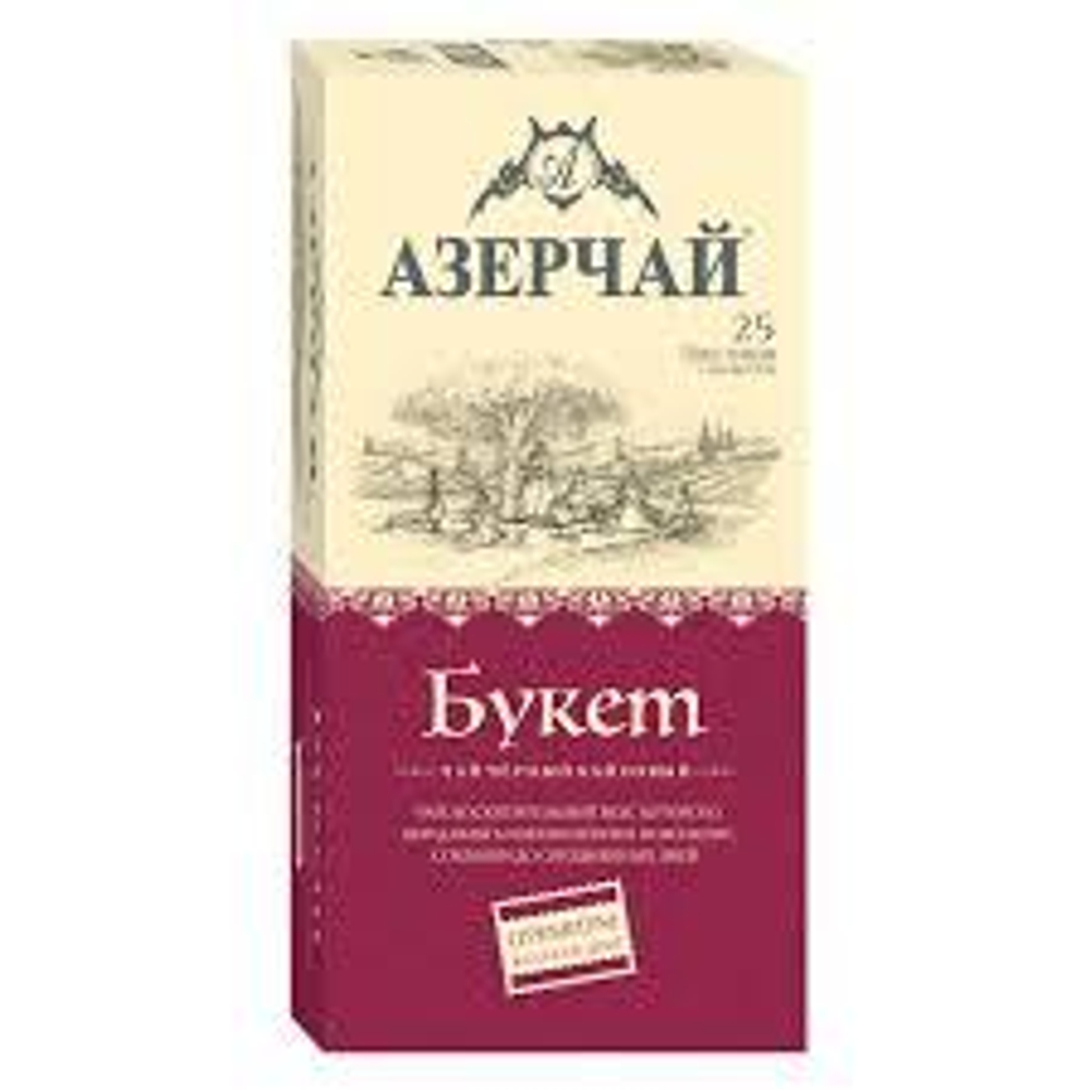 Чай Азерчай 1,8г 25п Букет Премиум черный