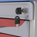 Тележка медицинская Med-Mos ЕТ850-02 ТМ-021АН-00 ля экстренной помощи и реанимации