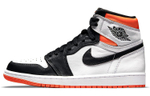 Jordan Air Jordan 1 Retro High OG "Electro Orange" Black Toe Crunch 4.0 Wear-Resistant High Gang Retro Basketball Shoes Male and Female Black and White Orange