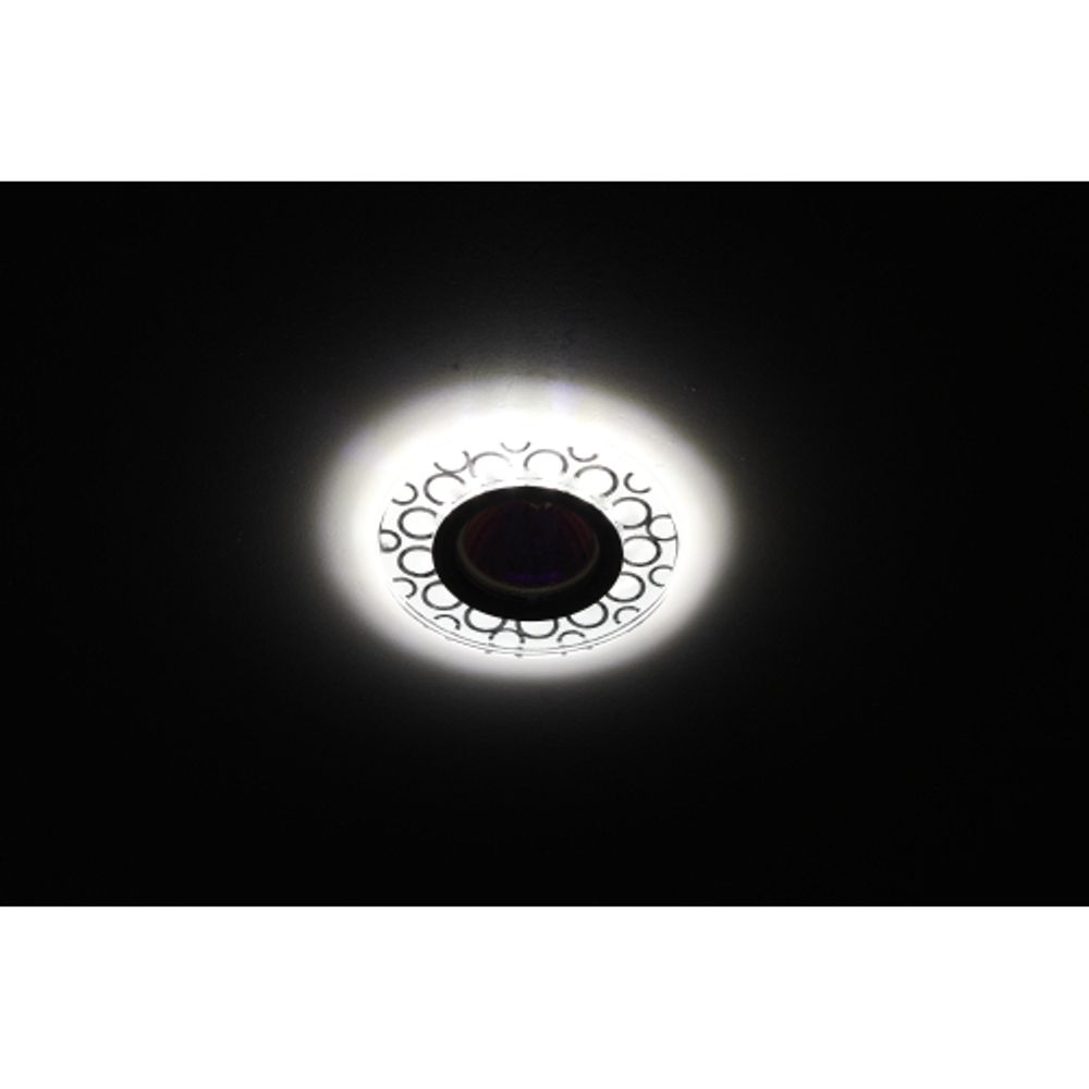 DK LD46 SL Светильник ЭРА декор cо светодиодной подсветкой MR16, зеркальный | Встраиваемые LED светильники