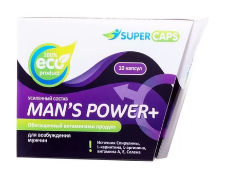 Средство возбуждающее Man's Power +, 10 капсул
