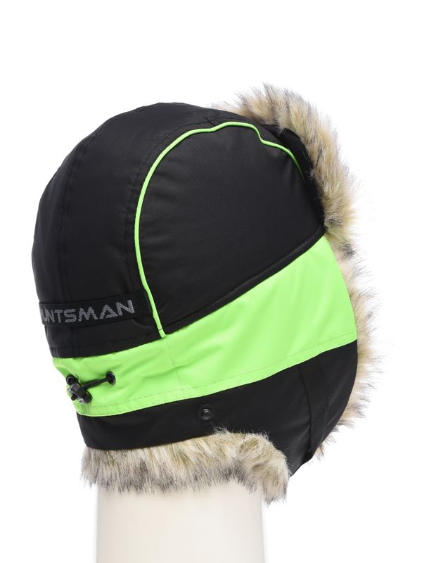 Шапка ушанка зимняя Elbrus ткань Hit Membrane цвет Черный