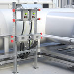 Комплект монтажных профилей на раму для крепления 1 оболочки болтами М8х80 4 шт. , горячеоцинкованный, длина 900 мм